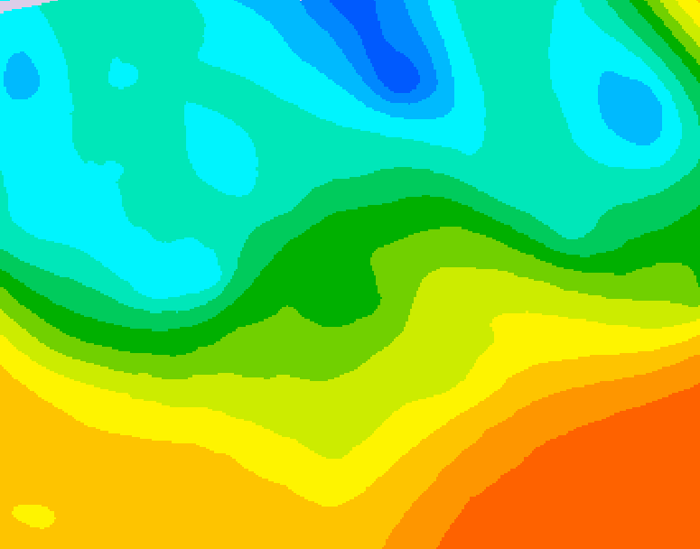 GDPS 500 millibar geopotential height 120 hour forecast chart for Canada based on 2026/05/19 1200Z data