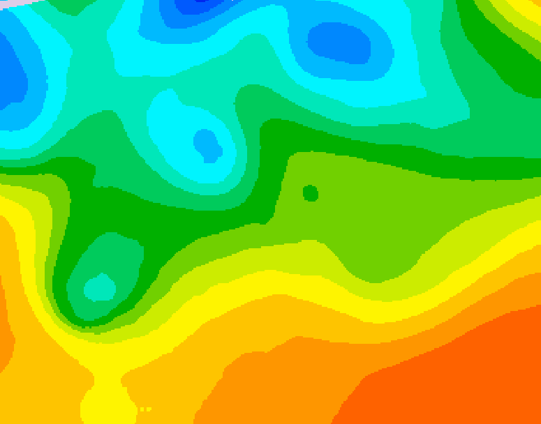 GDPS 500 millibar geopotential height 162 hour forecast chart for Canada based on 2026/05/19 1200Z data