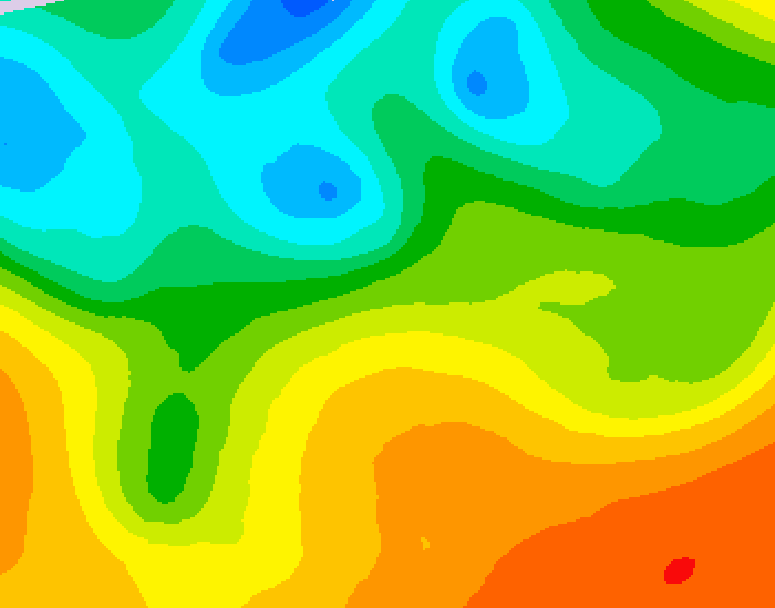 GDPS 500 millibar geopotential height 180 hour forecast chart for Canada based on 2026/05/19 1200Z data