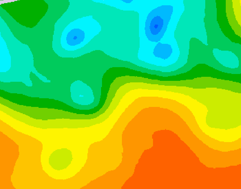 GDPS 500 millibar geopotential height 222 hour forecast chart for Canada based on 2026/05/19 1200Z data