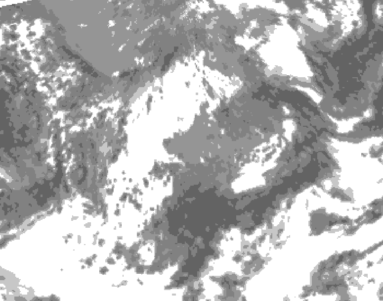 GDPS total cloud 006 hour forecast chart for Canada based on 2026/05/19 0000Z data