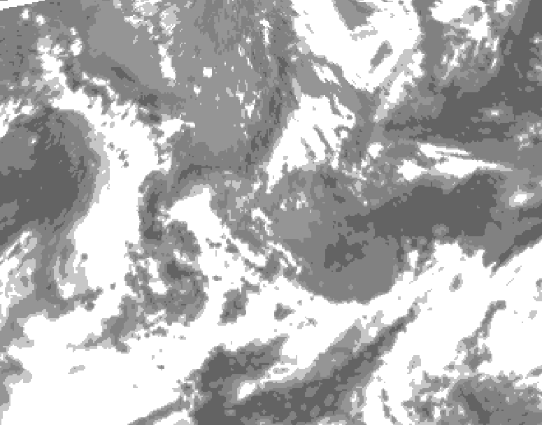 GDPS total cloud 042 hour forecast chart for Canada based on 2026/05/19 0000Z data