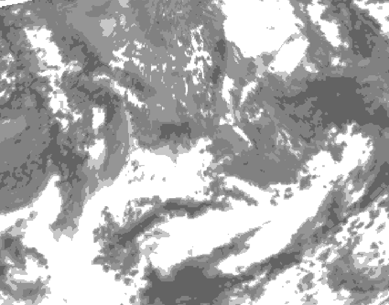 GDPS total cloud 066 hour forecast chart for Canada based on 2026/05/19 0000Z data
