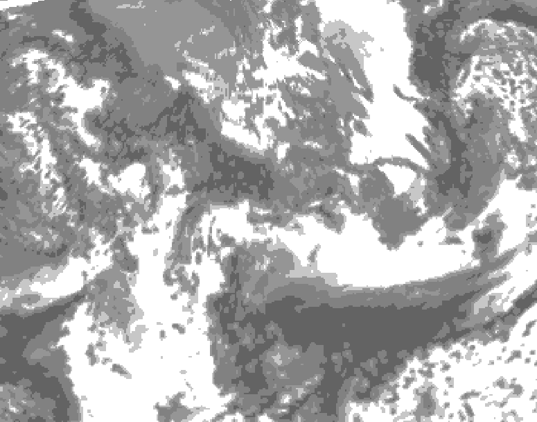 GDPS total cloud 108 hour forecast chart for Canada based on 2026/05/19 0000Z data