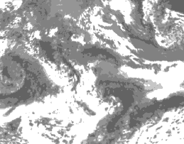 GDPS total cloud 144 hour forecast chart for Canada based on 2026/05/19 0000Z data