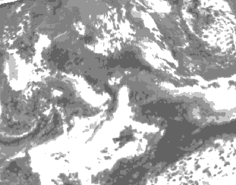 GDPS total cloud 156 hour forecast chart for Canada based on 2026/05/19 0000Z data