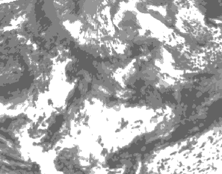 GDPS total cloud 180 hour forecast chart for Canada based on 2026/05/19 0000Z data