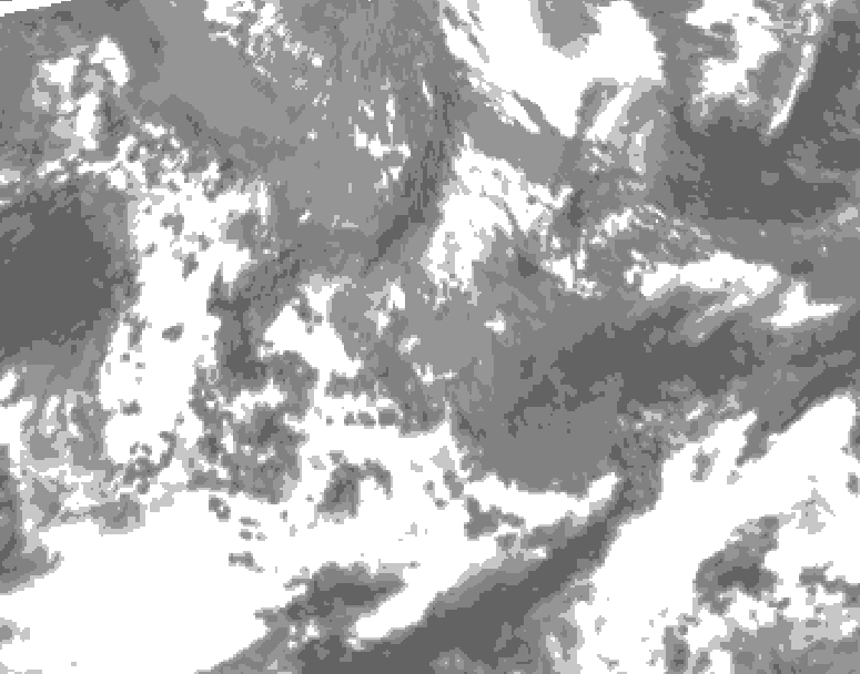 GDPS total cloud 024 hour forecast chart for Canada based on 2026/05/19 1200Z data