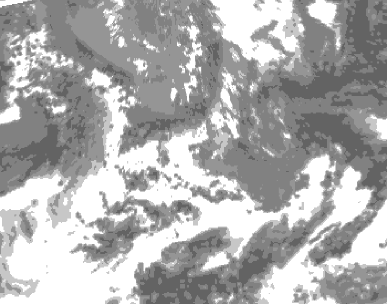 GDPS total cloud 042 hour forecast chart for Canada based on 2026/05/19 1200Z data