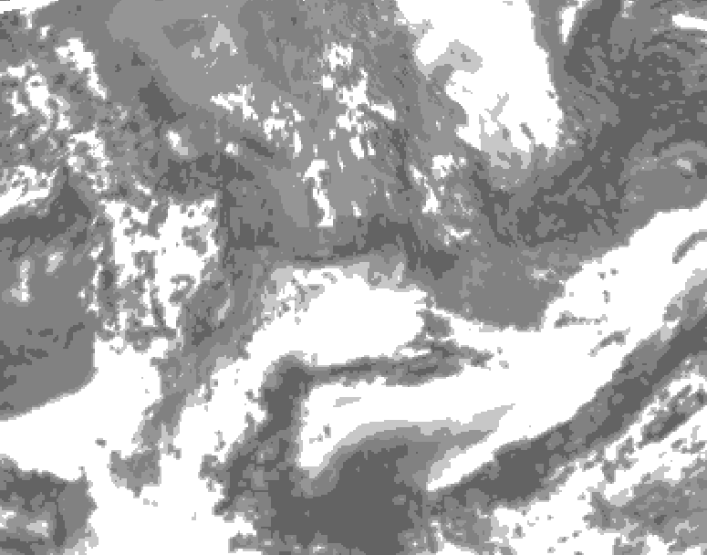 GDPS total cloud 066 hour forecast chart for Canada based on 2026/05/19 1200Z data