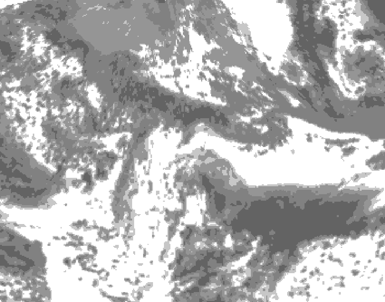 GDPS total cloud 108 hour forecast chart for Canada based on 2026/05/19 1200Z data