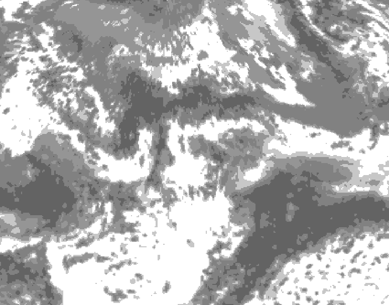 GDPS total cloud 138 hour forecast chart for Canada based on 2026/05/19 1200Z data