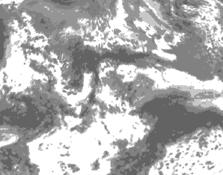 GDPS total cloud 144 hour forecast chart for Canada based on 2026/05/19 1200Z data