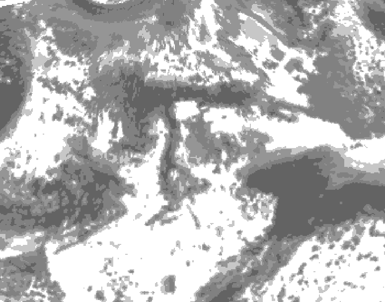 GDPS total cloud 150 hour forecast chart for Canada based on 2026/05/19 1200Z data