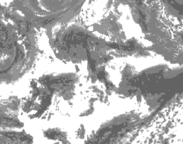 GDPS total cloud 168 hour forecast chart for Canada based on 2026/05/19 1200Z data
