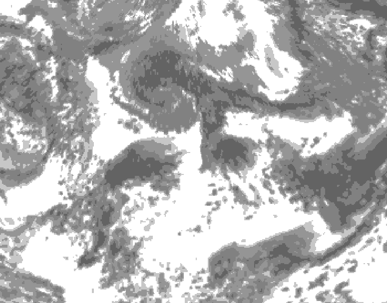GDPS total cloud 180 hour forecast chart for Canada based on 2026/05/19 1200Z data