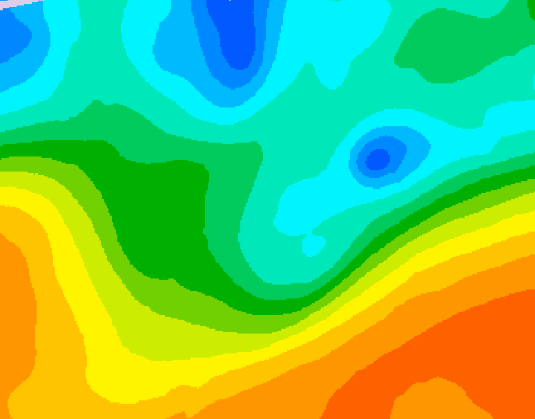 GDPS 500 millibar geopotential height 006 hour forecast chart for Canada based on 2026/05/20 0000Z data