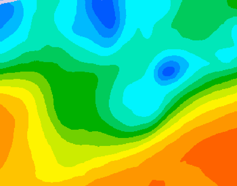 GDPS 500 millibar geopotential height 012 hour forecast chart for Canada based on 2026/05/20 0000Z data