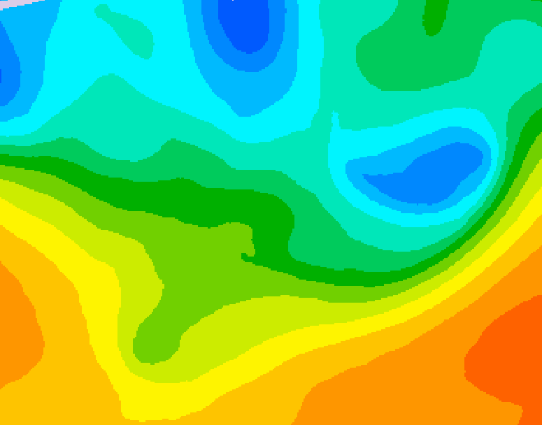 GDPS 500 millibar geopotential height 042 hour forecast chart for Canada based on 2026/05/20 0000Z data