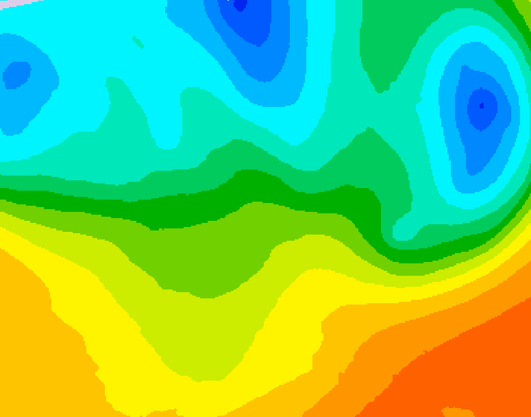 GDPS 500 millibar geopotential height 072 hour forecast chart for Canada based on 2026/05/20 0000Z data