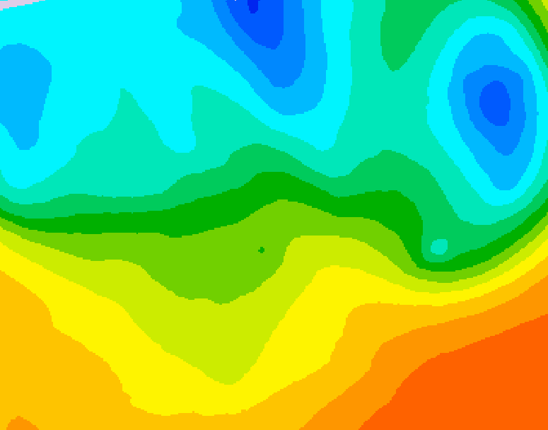 GDPS 500 millibar geopotential height 078 hour forecast chart for Canada based on 2026/05/20 0000Z data