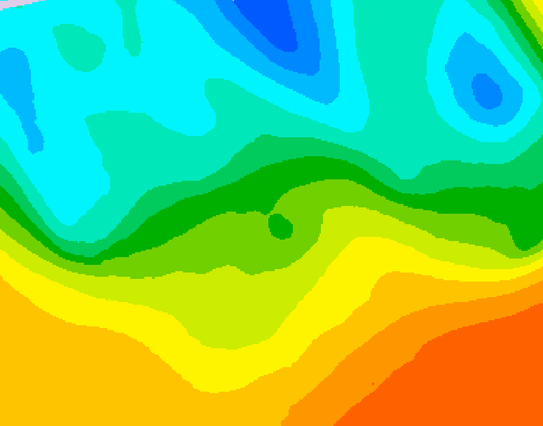 GDPS 500 millibar geopotential height 096 hour forecast chart for Canada based on 2026/05/20 0000Z data
