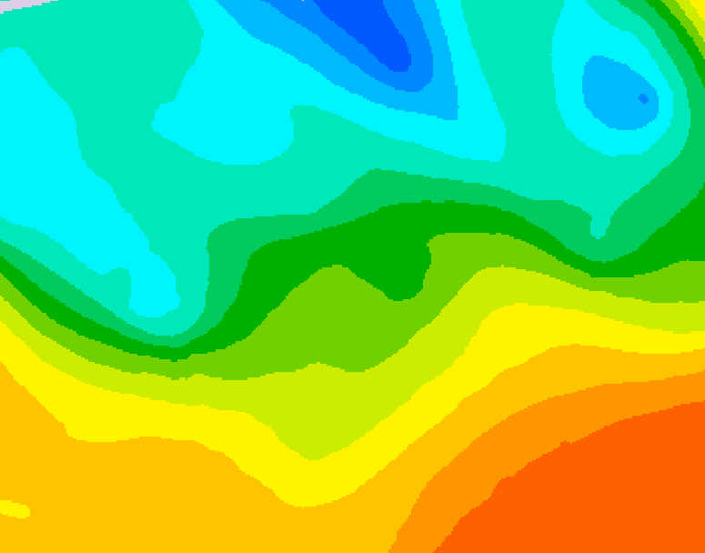 GDPS 500 millibar geopotential height 108 hour forecast chart for Canada based on 2026/05/20 0000Z data