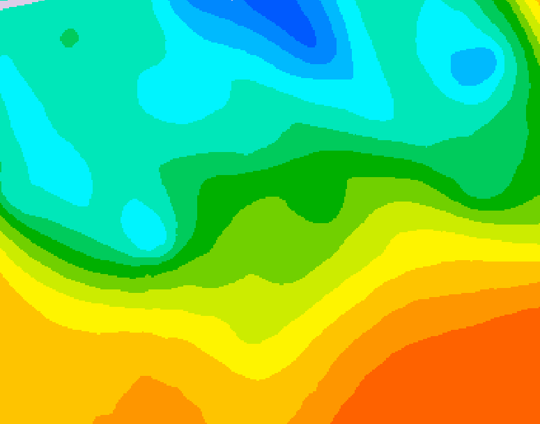 GDPS 500 millibar geopotential height 114 hour forecast chart for Canada based on 2026/05/20 0000Z data