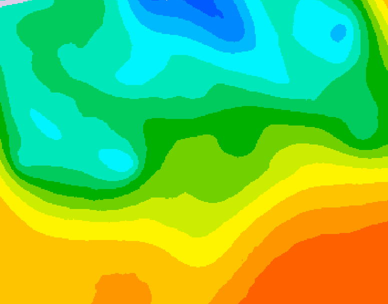 GDPS 500 millibar geopotential height 120 hour forecast chart for Canada based on 2026/05/20 0000Z data