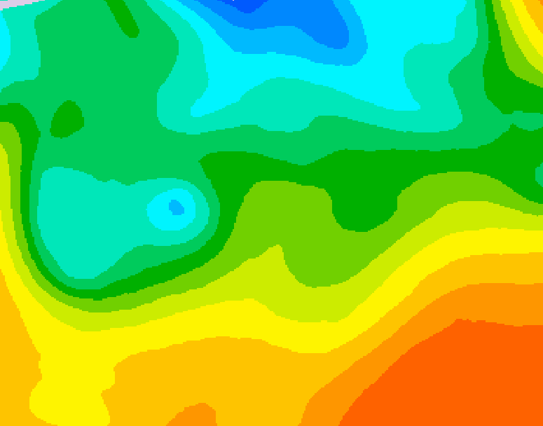 GDPS 500 millibar geopotential height 132 hour forecast chart for Canada based on 2026/05/20 0000Z data