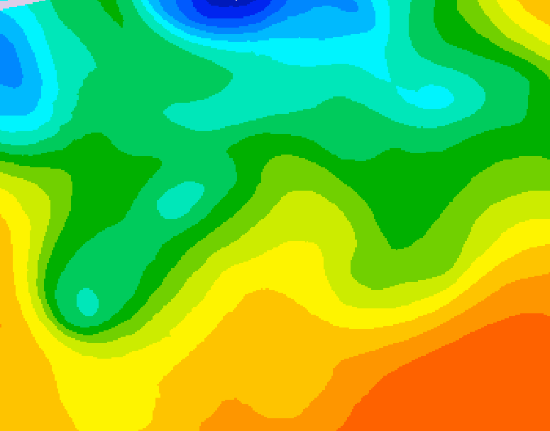 GDPS 500 millibar geopotential height 150 hour forecast chart for Canada based on 2026/05/20 0000Z data