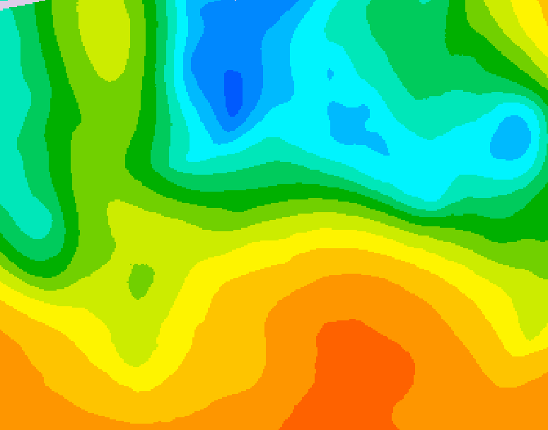 GDPS 500 millibar geopotential height 222 hour forecast chart for Canada based on 2026/05/20 0000Z data