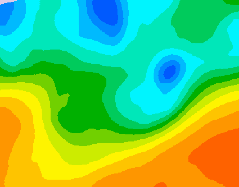 GDPS 500 millibar geopotential height 006 hour forecast chart for Canada based on 2026/05/20 1200Z data