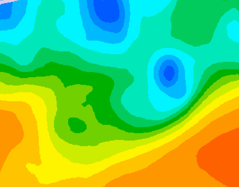 GDPS 500 millibar geopotential height 012 hour forecast chart for Canada based on 2026/05/20 1200Z data