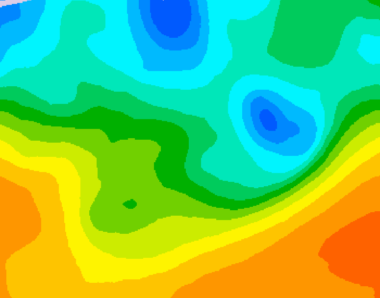 GDPS 500 millibar geopotential height 018 hour forecast chart for Canada based on 2026/05/20 1200Z data