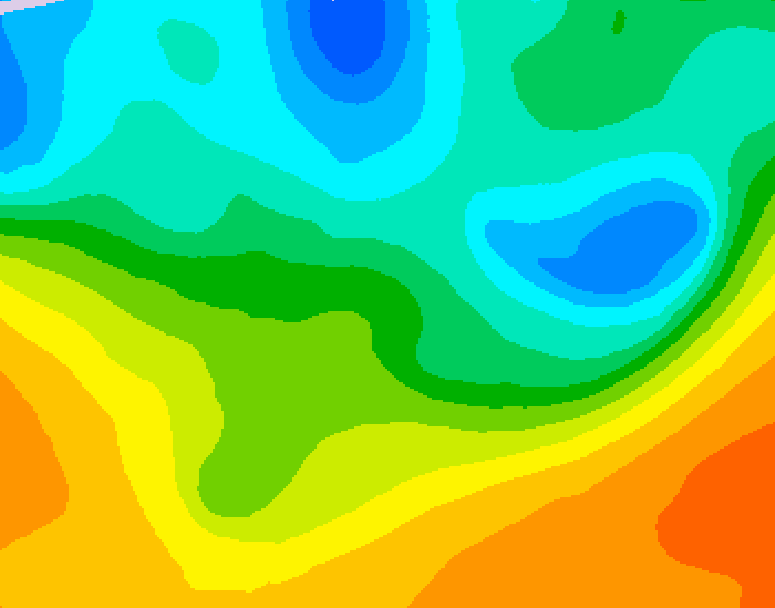GDPS 500 millibar geopotential height 030 hour forecast chart for Canada based on 2026/05/20 1200Z data