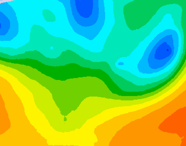 GDPS 500 millibar geopotential height 042 hour forecast chart for Canada based on 2026/05/20 1200Z data