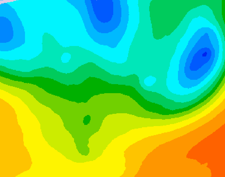 GDPS 500 millibar geopotential height 048 hour forecast chart for Canada based on 2026/05/20 1200Z data