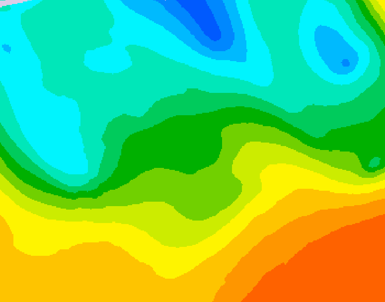 GDPS 500 millibar geopotential height 096 hour forecast chart for Canada based on 2026/05/20 1200Z data