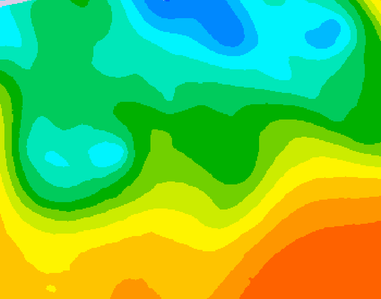 GDPS 500 millibar geopotential height 114 hour forecast chart for Canada based on 2026/05/20 1200Z data
