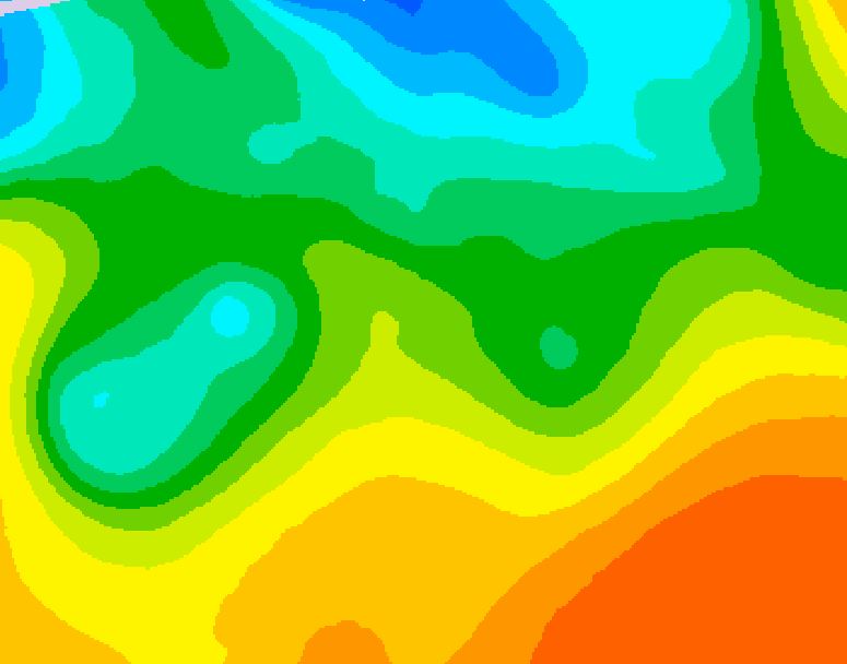 GDPS 500 millibar geopotential height 126 hour forecast chart for Canada based on 2026/05/20 1200Z data