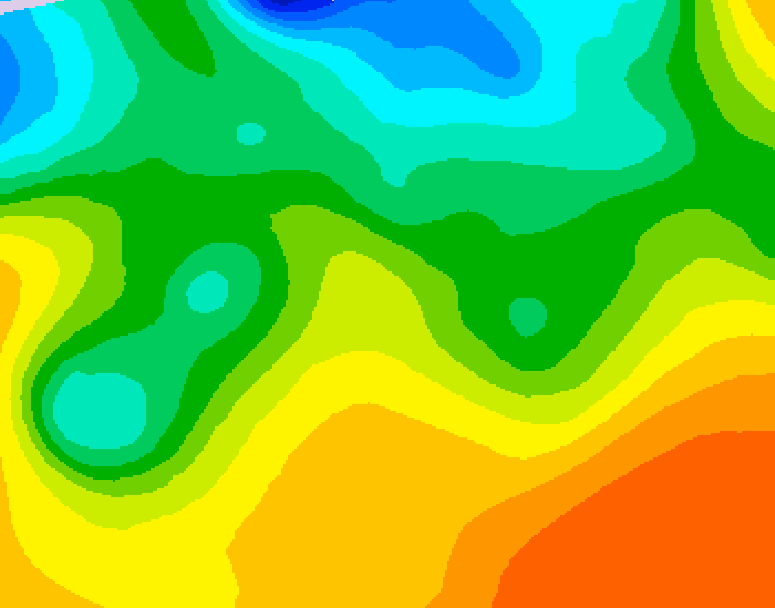GDPS 500 millibar geopotential height 132 hour forecast chart for Canada based on 2026/05/20 1200Z data