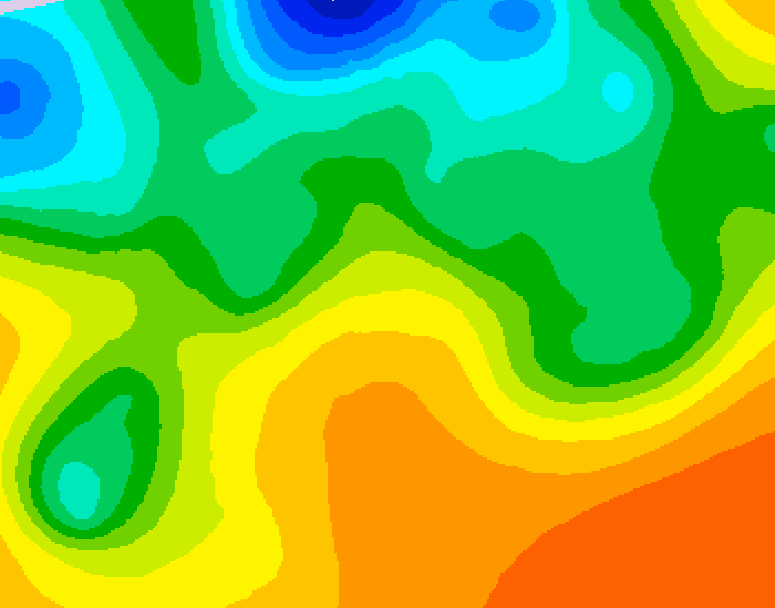 GDPS 500 millibar geopotential height 150 hour forecast chart for Canada based on 2026/05/20 1200Z data