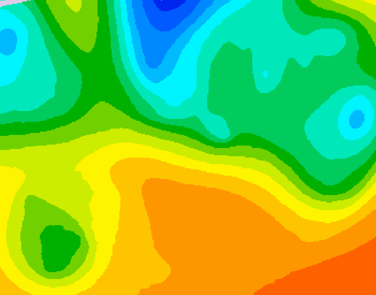GDPS 500 millibar geopotential height 180 hour forecast chart for Canada based on 2026/05/20 1200Z data