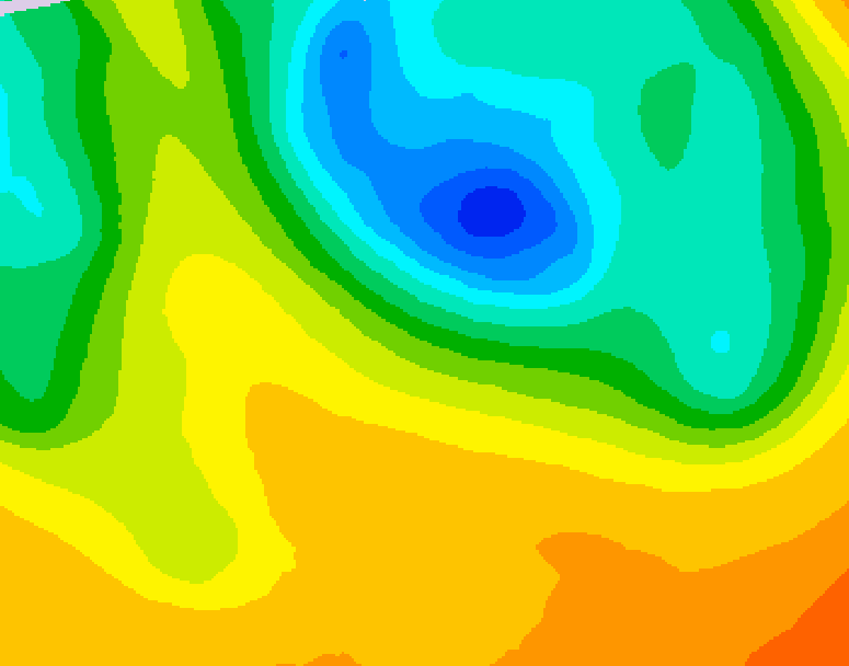 GDPS 500 millibar geopotential height 234 hour forecast chart for Canada based on 2026/05/20 1200Z data