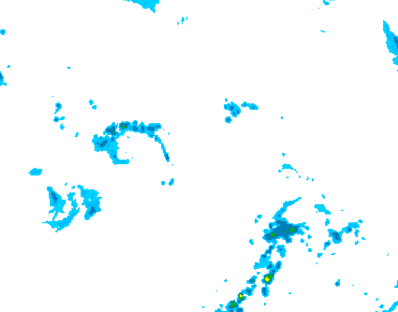 GDPS precipitation 132 hour forecast chart for Canada based on 2026/05/20 0000Z data