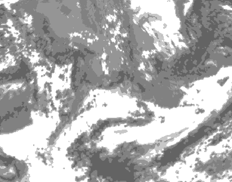 GDPS total cloud 054 hour forecast chart for Canada based on 2026/05/20 0000Z data