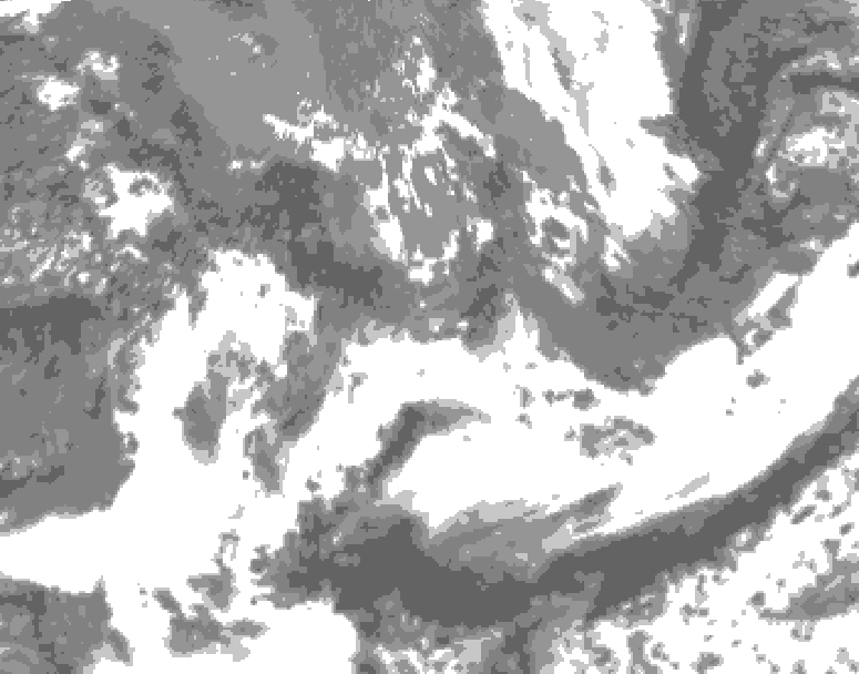 GDPS total cloud 066 hour forecast chart for Canada based on 2026/05/20 0000Z data