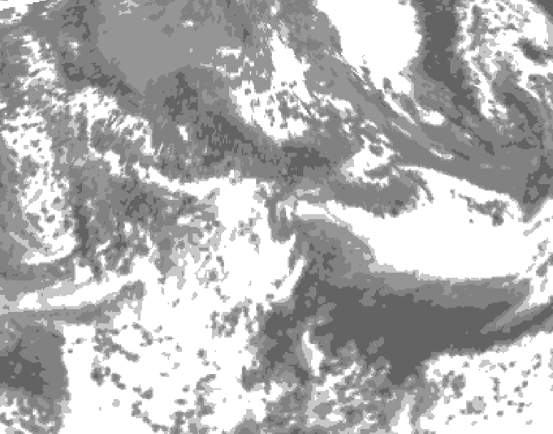 GDPS total cloud 096 hour forecast chart for Canada based on 2026/05/20 0000Z data