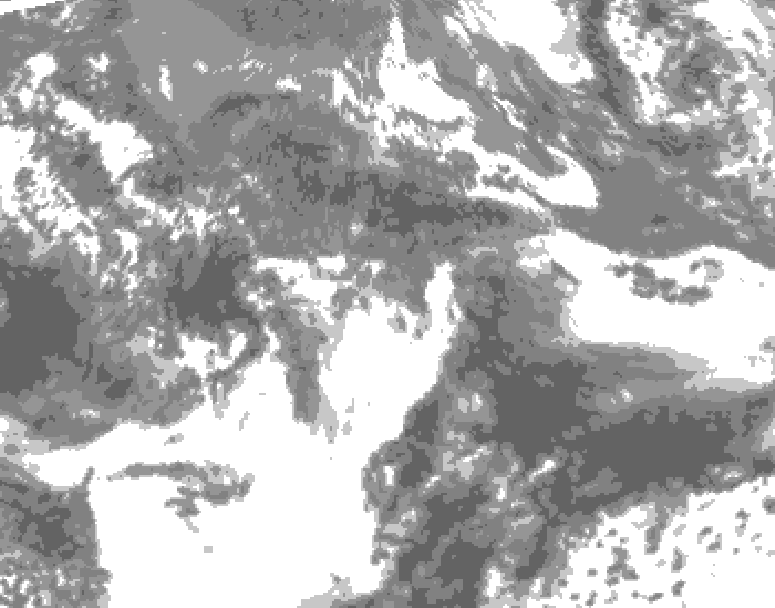 GDPS total cloud 114 hour forecast chart for Canada based on 2026/05/20 0000Z data